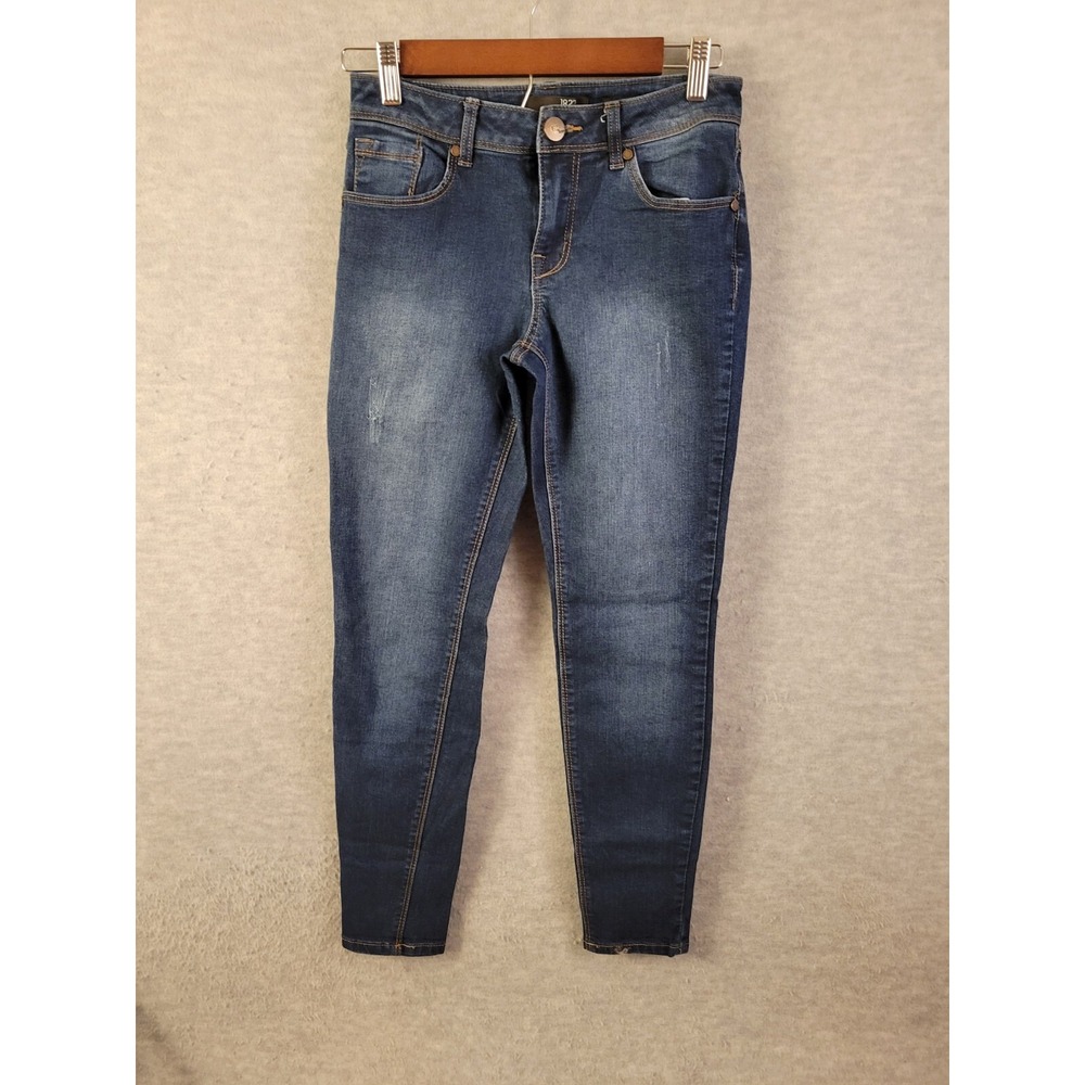 1822 Denim Womens Size 4‎ Dark Wash Adrianna Ankle Skinny Jeans Comfort - E